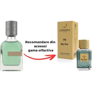 Set Extract de Parfum Lorinna Paris Parfum Big Star Unisex Damă Bărbat 50 ml si Gentuță Parfumuri - Img 2