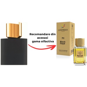 Set Extract de Parfum Lorinna Paris Parfum Black Floyd Unisex Damă Bărbat 50 ml si Gentuță Parfumuri - Img 2