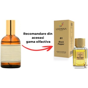 Set Extract de Parfum Lorinna Paris Parfum Black Pepper, Unisex Damă Bărbat 50 ml si Gentuță Parfumuri - Img 2