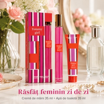 Set Tonny Girl 2x35 ml, Apă de Toaletă Damă 35 ml + Cremă de Mâini 35 ml, Aromă Proaspătă Floral Citrică și Fructată, Note de Floare de Măr, Mandarină, Camelie, Coacăze Negre, Lămâie, Caprifoi, Grapefruit, Trandafir, Crin, Mentă, Violetă, Magnolie, Iasomi - Img 2
