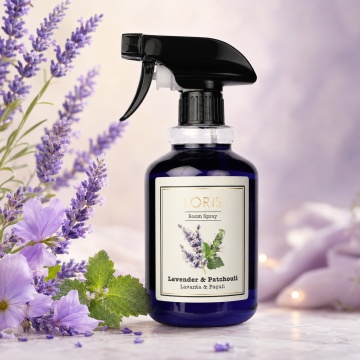 Spray Odorizant Loris Pafum Lavander & Patchouli, 500 ml, pentru Cameră, Hol, Baie și Auto, Aromă de Lavandă și Patchouli