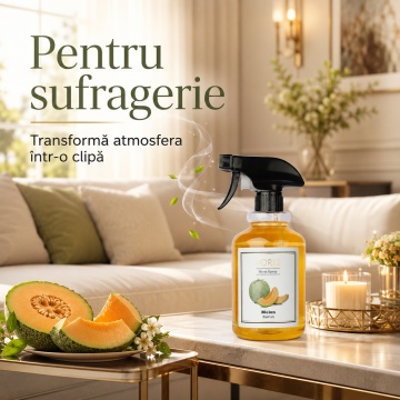 Spray Odorizant Loris Pafum Melon, 500 ml, pentru Cameră, Hol, Baie și Auto, Aromă de Pepene Galben - Img 5