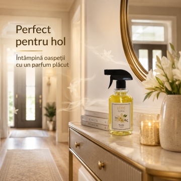 Spray Odorizant Loris Pafum Vanilla, 500 ml, pentru Cameră, Hol, Baie și Auto, Aromă de Vanilie - Img 3