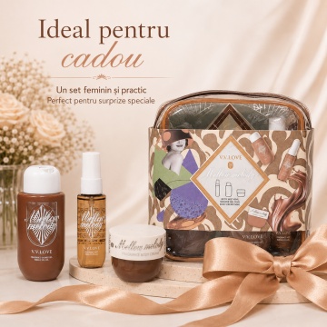 Travel Kit V.V. Love Mellow Melody, Set Damă cu Body Mist 40 ml, Shower Gel 90 ml și Body Cream 50 ml - Img 4