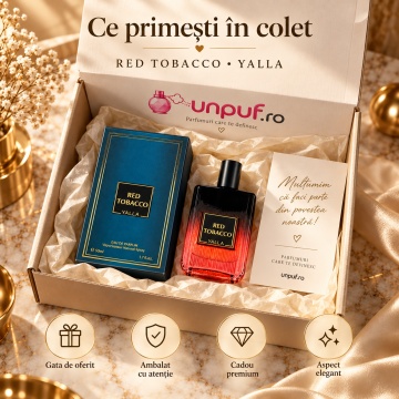 YALLA Red Tobacco – Parfum 50 ml, bărbați - Img 4