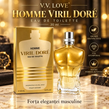 Apă de toaletă pentru bărbați V.V. LOVE Homme Viril Doré, EDT, 30 ml