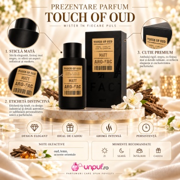 ARO-FAC Aroma Factory Touch of Oud – Parfum EDP 100 ml, unisex - Img 3