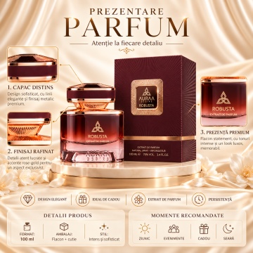 Auraa Desire Robusta – Parfum Extract de parfum 100 ml, unisex - Img 3
