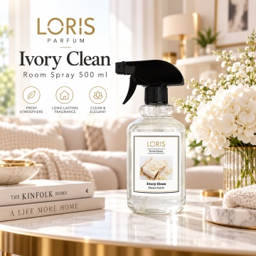 Loris Parfum Room Spray Ivory Clean 500 ml – Parfum de Cameră și Mașină - Img 4