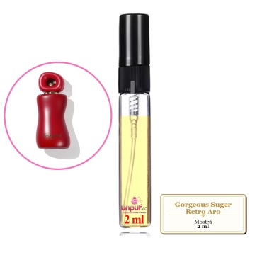 Mostra fiola din Gorgeous Suger Retro Aro, decant sticla cu pulverizator
