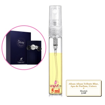 Mostra fiola din Parfumul Afnan Afnan Tribute Blue, Apa de Parfum, Unisex, decant sticla cu pulverizator - Img 2