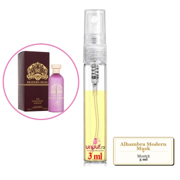Mostra fiola din Parfumul Alhambra Modern Musk, decant sticla cu pulverizator - Img 3