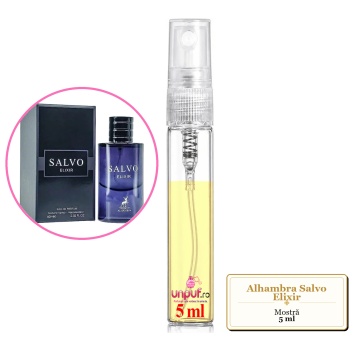 Mostra fiola din Parfumul Alhambra Salvo Elixir, decant sticla cu pulverizator - Img 4