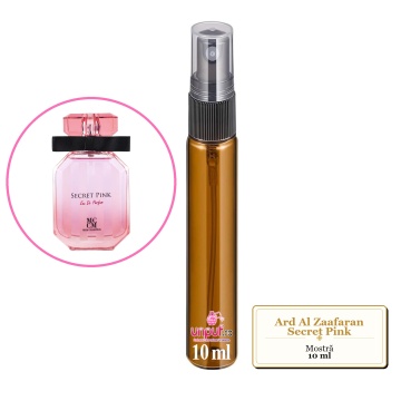 Mostra fiola din Parfumul Ard Al Zaafaran Secret Pink, decant sticla cu pulverizator
