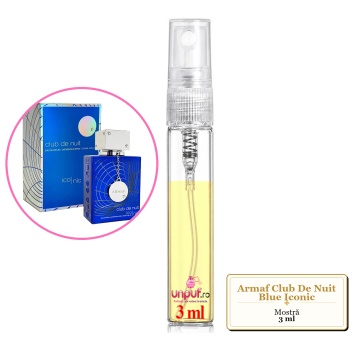 Mostra fiola din Parfumul Armaf Club De Nuit Blue Iconic, decant sticla cu pulverizator - Img 2