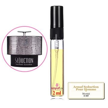 Mostra fiola din Parfumul Armaf Seduction Pour Homme, decant sticla cu pulverizator