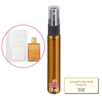 Mostra fiola din Parfumul Armaf Uniq Oud Forever, decant sticla cu pulverizator