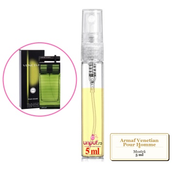 Mostra fiola din Parfumul Armaf Venetian Pour Homme, decant sticla cu pulverizator - Img 4