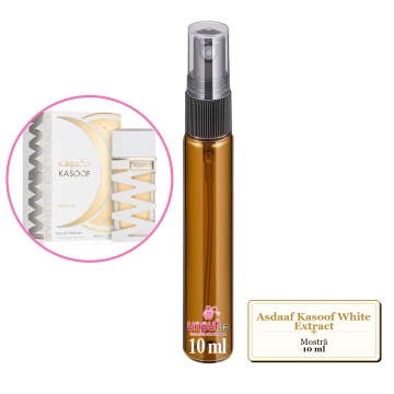 Mostra fiola din Parfumul Asdaaf Kasoof White Extract, decant sticla cu pulverizator - Img 3