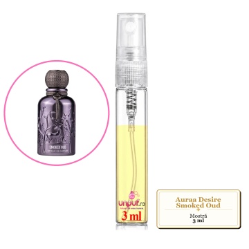 Mostra fiola din Parfumul Auraa Desire Smoked Oud, decant sticla cu pulverizator - Img 3