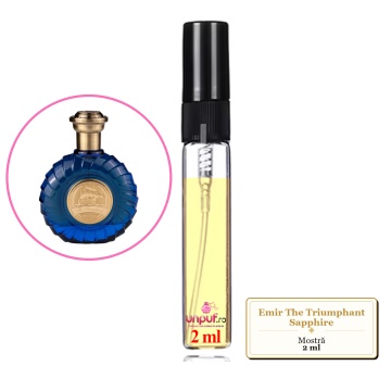 Mostra fiola din Parfumul Emir The Triumphant Sapphire, decant sticla cu pulverizator - Img 2