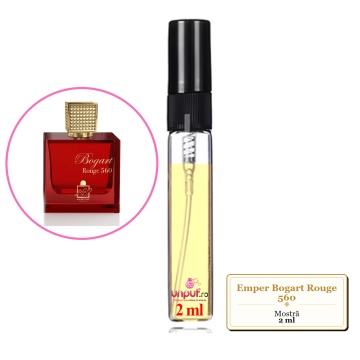 Mostra fiola din Parfumul Emper Bogart Rouge 560, decant sticla cu pulverizator