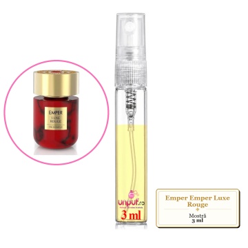 Mostra fiola din Parfumul Emper Emper Luxe Rouge, decant sticla cu pulverizator - Img 3