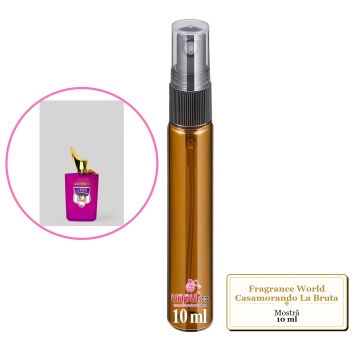 Mostra fiola din Parfumul Fragrance World Casamorando La Bruta, decant sticla cu pulverizator