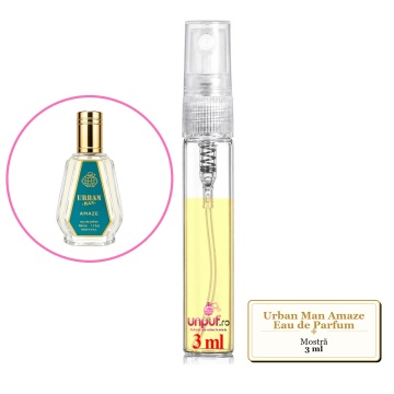 Mostra fiola din Parfumul Fragrance World Urban Man Amaze Eau de Parfum, decant sticla cu pulverizator - Img 2