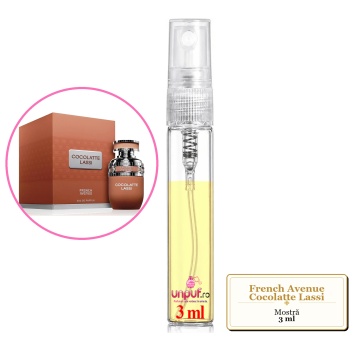 Mostra fiola din Parfumul French Avenue Cocolatte Lassi, decant sticla cu pulverizator - Img 3