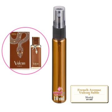 Mostra fiola din Parfumul French Avenue Vulcan Sable, decant sticla cu pulverizator