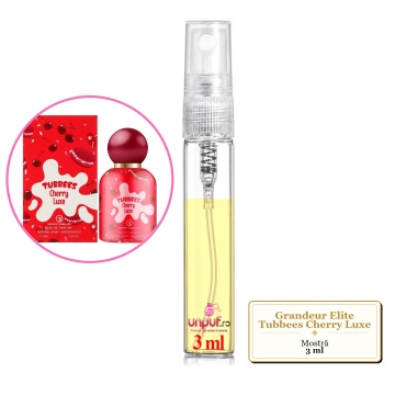 Mostra fiola din Parfumul Grandeur Elite Tubbees Cherry Luxe, decant sticla cu pulverizator - Img 3