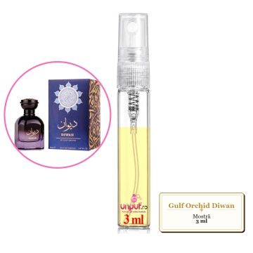 Mostra fiola din Parfumul Gulf Orchid Diwan, decant sticla cu pulverizator - Img 3