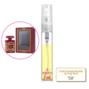 Mostra fiola din Parfumul Gulf Orchid Sheikh Al Oud Red, decant sticla cu pulverizator - Img 3
