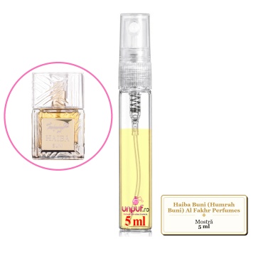 Mostra fiola din Parfumul Haiba Buni (Humrah Buni) Al Fakhr Perfumes, unisex, decant sticla cu pulverizator - Img 3