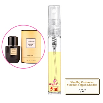 Mostra fiola din Parfumul Khadlaj Cashmere Sunshine Musk Khadlaj, decant sticla cu pulverizator - Img 4