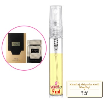 Mostra fiola din Parfumul Khadlaj Shiyaaka Gold Khadlaj, decant sticla cu pulverizator - Img 4