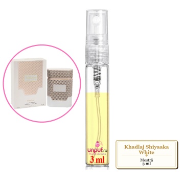 Mostra fiola din Parfumul Khadlaj Shiyaaka White, decant sticla cu pulverizator - Img 3
