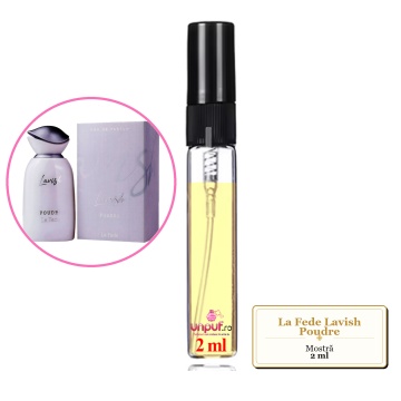 Mostra fiola din Parfumul La Fede Lavish Poudre, decant sticla cu pulverizator - Img 2