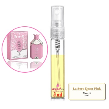 Mostra fiola din Parfumul La Sera Dana Pink, decant sticla cu pulverizator - Img 3