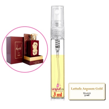 Mostra fiola din Parfumul Lattafa Ansaam Gold, decant sticla cu pulverizator - Img 3