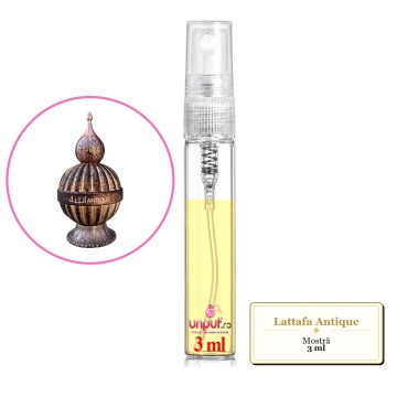 Mostra fiola din Parfumul Lattafa Antique, decant sticla cu pulverizator - Img 3