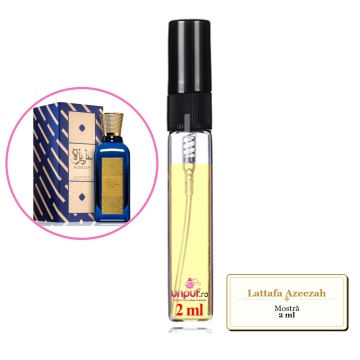 Mostra fiola din Parfumul Lattafa Azeezah, decant sticla cu pulverizator