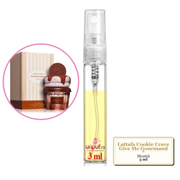 Mostra fiola din Parfumul Lattafa Cookie Crave Give Me Gourmand, decant sticla cu pulverizator - Img 3