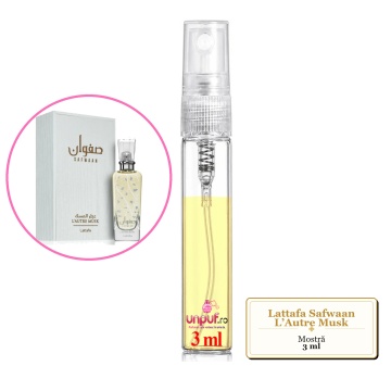 Mostra fiola din Parfumul Lattafa Safwaan L’Autre Musk, decant sticla cu pulverizator - Img 2