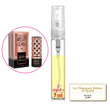 Mostra fiola din Parfumul Le Chameau Zuhur Al Ward, decant sticla cu pulverizator - Img 4