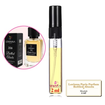 Mostra fiola din Parfumul Lorinna Paris Bottled Absolu, decant sticla cu pulverizator