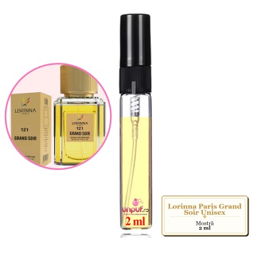 Mostra fiola din Parfumul Lorinna Paris Grand Soir Unisex, decant sticla cu pulverizator