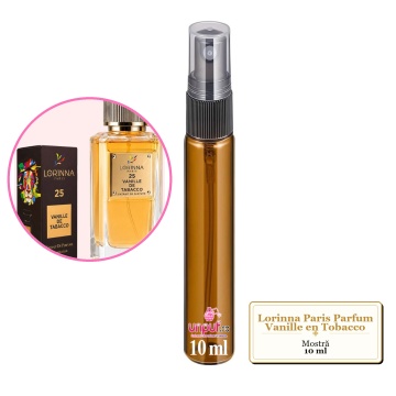 Mostra fiola din Parfumul Lorinna Paris Vanille en Tobacco, decant sticla cu pulverizator - Img 4