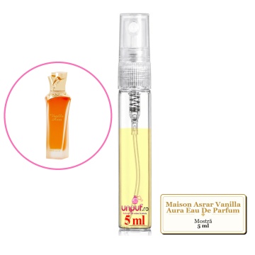 Mostra fiola din Parfumul Maison Asrar Vanilla Aura Eau De Parfum, decant sticla cu pulverizator - Img 3